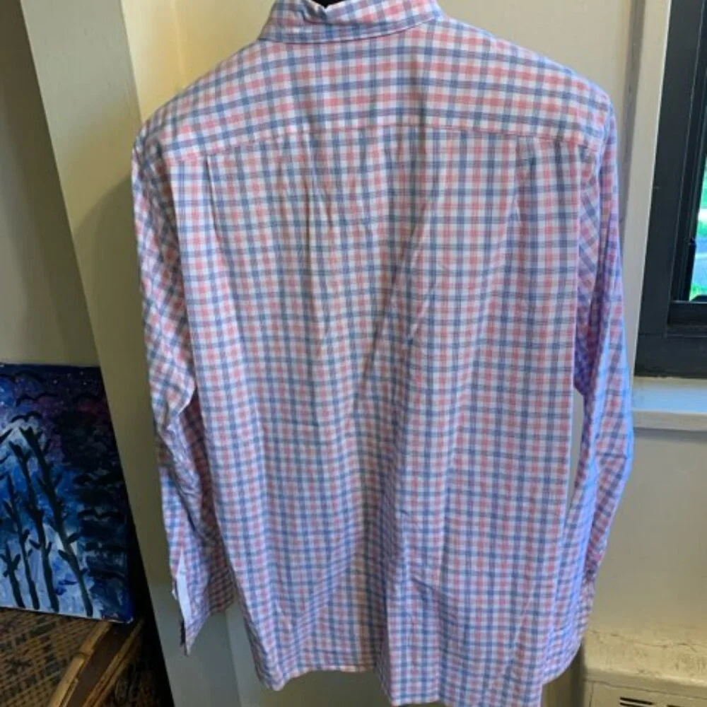 J. Crew  Red, white and blue button down shirt